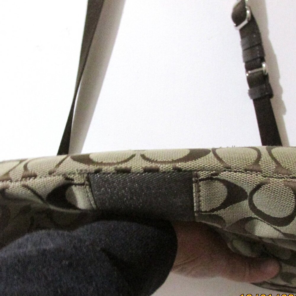 Coach F29210 Signature File Crossbody Brown Purse or Bag - Picture 15 of 15